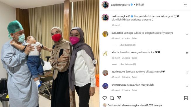 Zaskia Sungkar kunjungi dokter kandungan (instagram.com)