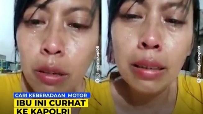 Kasus Motornya yang Digadai Teman Polisi Tak Ditindak, Ibu Ini Menangis Lapor ke Kapolri