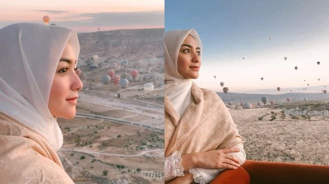 Artis Pernah Liburan di Cappadocia. (Instagram/@citraciki)