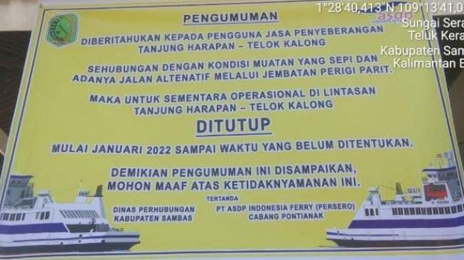 Sepi Penumpang, KMP Saluang Berhenti Layani Penyeberangan Tanjung Harapan-Teluk Kalong