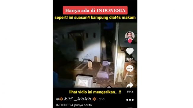 Kampung di atas makam (tiktok)