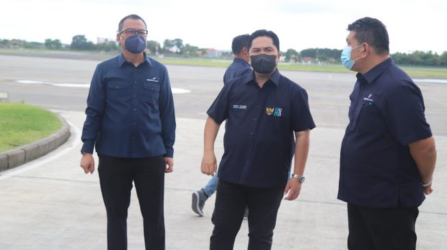 Datangi Bandara Ngurah Rai, Erick Thohir Tinjau Kesiapan Untuk KTT G20 di Bali