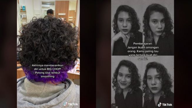 Curhat Wanita Ketagihan Smoothing, Kini Pede Tampil dengan Rambut Keriting (tiktok.com/@alientimurtengah)