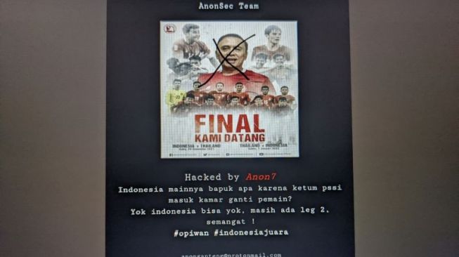 Poster Ketua Umum PSSI Mochamad Iriawan di Laman PSSI Disilang, Mengapa?