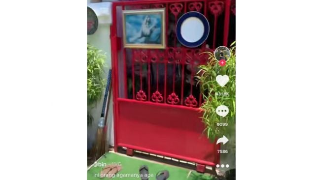 Rumah dengan ornamen unik (tiktok)