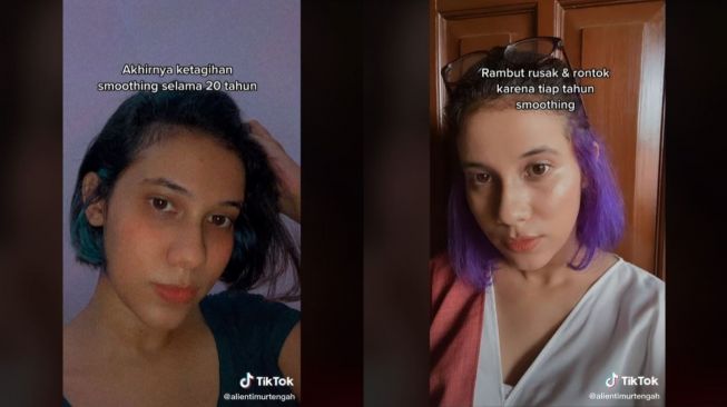 Curhat Wanita Ketagihan Smoothing, Kini Pede Tampil dengan Rambut Keriting (tiktok.com/@alientimurtengah)