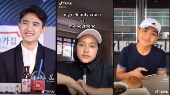 Viral Wanita dan Pacar Mirip D.O EXO (tiktok.com/@chew4_)