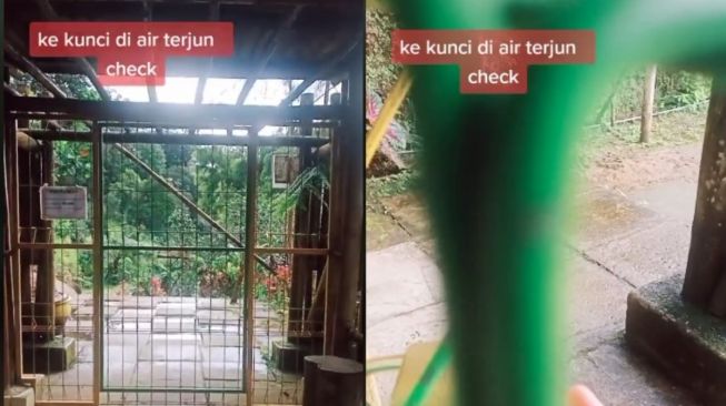 Keasyikan Main, Perempuan Ini Tak Sadar Kekunci di Air Terjun: Mau Nangis Tapi Ngakak