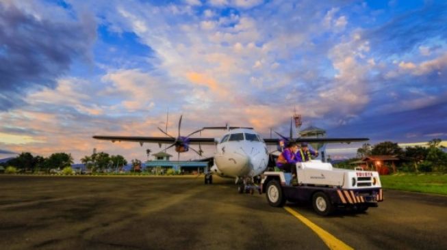 Bandara Sorowako, Luwu Timur, Sulawesi Selatan [SuaraSulsel.id/Dokumentasi PT Vale]