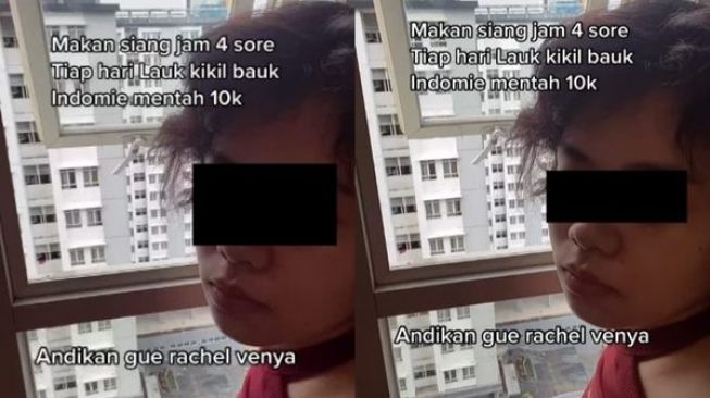 Cewek Curhat Makan Kikil Tiap Hari di Wisma Atlet: Andai Gue Rachel Vennya