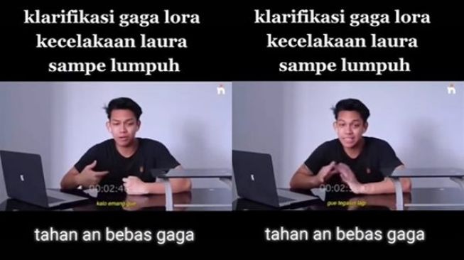 Viral Klarifikasi Gaga Muhammad Soal Kecelakaan yang Membuat Laura Anna Jadi Korban. (TikTok)