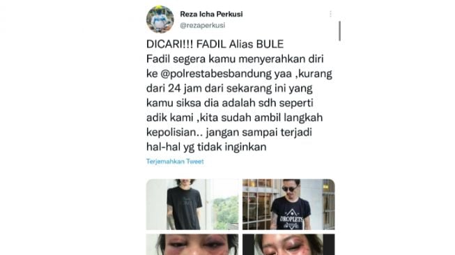 Viral tampang wajah pelaku kekerasan terhadap istri sedang dicari [Ist]