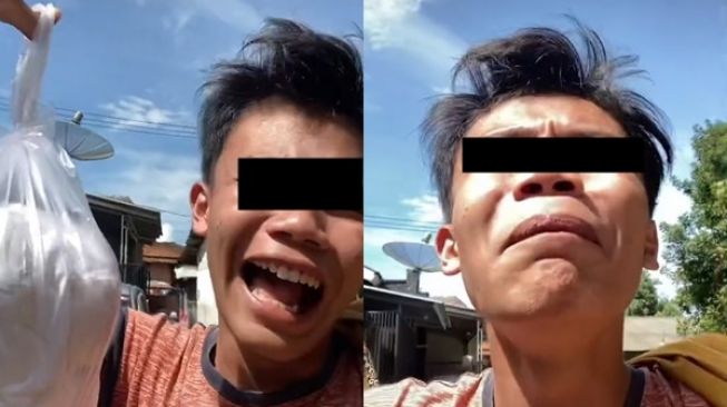 Girang Dapat Nasi Kotak Tiap Jumat, Pemuda Ini Malah Berakhir Menangis karena Hal Ini (TikTok)