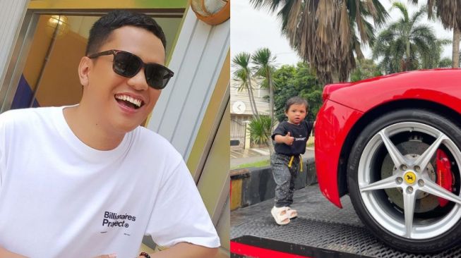 Arief Muhammad membelikan mobil mewah Ferrari untuk anaknya (Instagram)