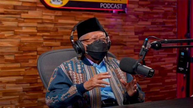 Wapres Maruf Amin menjadi salah satu tamu istimewa di acara podcast Deddy Corbuzier. [YouTube/Deddy Corbuzier]