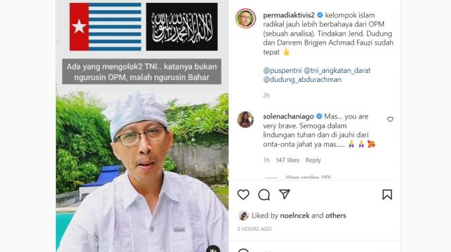 Unggahan abu janda yang mendukung Habib Bahar diadili menjadi tersangka. 