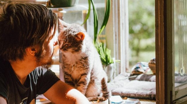 Makan Sepiring Berdua dengan Kucing, Aksi Gadis Ini Tuai Kritik Warganet