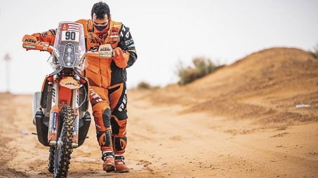 Danilo Petrucci saat ikut reli Dakar. (Instagram)