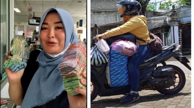 Hasil kumpulkan uang kerja kerasnya, ibu ini bisa beli Toyota Rush secara cash (TikTok)