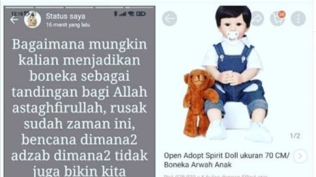 Viral Spirit Doll Dijual di Olshop Harga Jutaan, Panen Nyinyiran Warganet