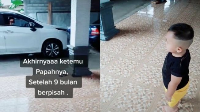 Temu Kangen Usai 9 Bulan Tak Bertemu Ayah, Reaksi Bocah Ini Bikin Publik Menangis