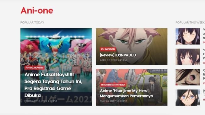 Aplikasi resmi anime, Ani-One Indonesia