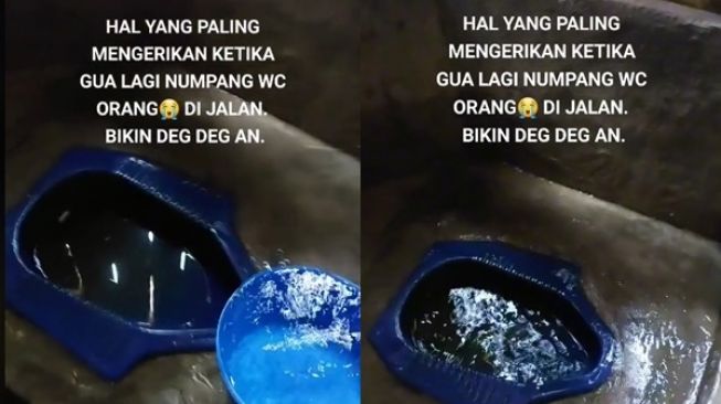 Pria Numpang ke Kamar Mandi Orang Pas di Jalan, Kondisi WC Mengerikan Bikin Deg-degan (TikTok)