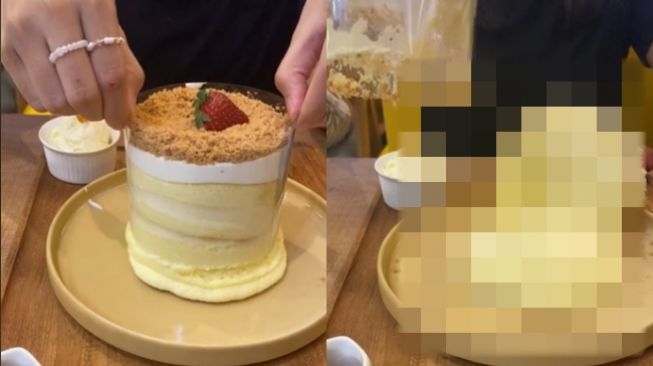 Niat Bikin Konten Estetik, Video Review Souffle Pancake Ini Berujung Ngenes