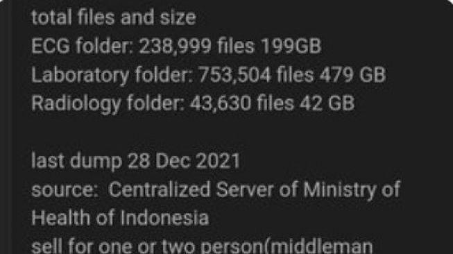 Dugaan Kebocoran Data, Rumah Sakit Ungkap Data Medis yang Dilaporkan ke Kemenkes