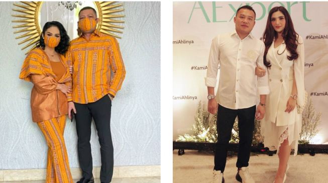 Adu gaya Anang Hermansyah dan Raul Lemos, couple-an dengan istri. [Instagram]