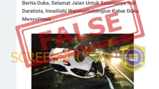 CEK FAKTA: Beredar Kabar Inul Daratista Meninggal Dunia Karena Kecelakaan Maut, Benarkah?