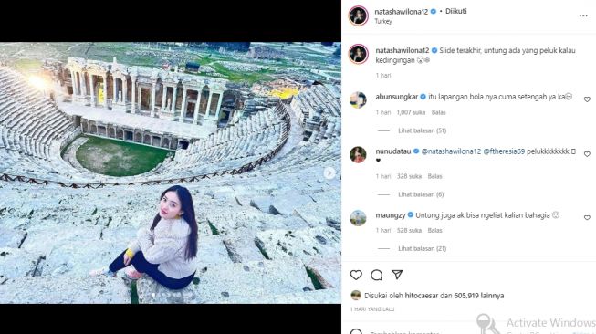 Natasha Wilona liburan di Turki (instagram.com)