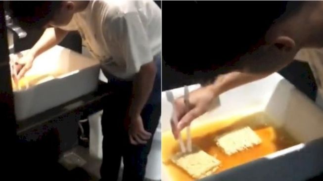 Viral, Sekelompok Remaja Masak Mie Instan di Wastafel Hotel