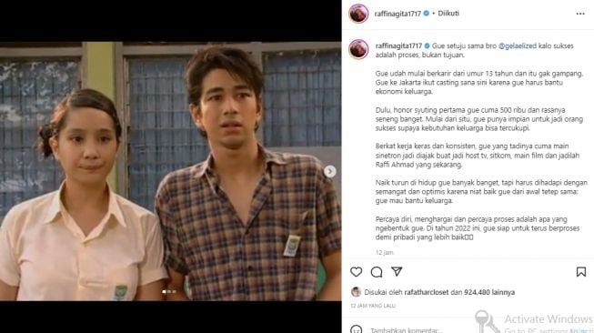 Postingan Raffi Ahmad (Instagram.com)