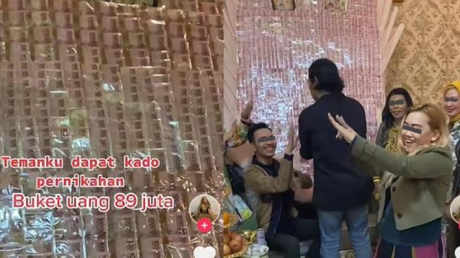 Viral Perempuan Pamer Buket Uang Puluhan Juta, Ukurannya Bikin Kaget