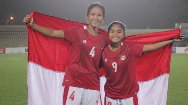 Pemain timnas Indonesia, Shalika Aurelia (nomor 4) gabung klub Serie B Italia. (Instagram/shalika.aurelia)