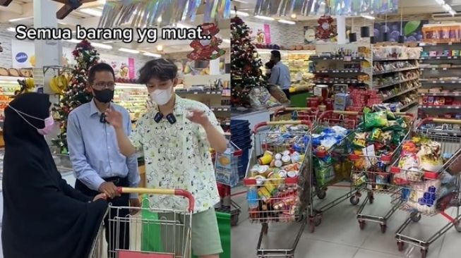 Viral Pemuda Borong Satu Supermarket untuk Panti Asuhan, Aksinya Banjir Pujian Publik