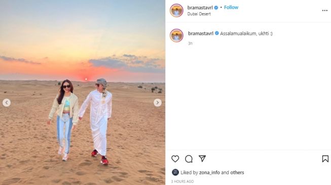 Natasha Wilona liburan bareng Verrell Bramasta di Dubai (instagram.com)