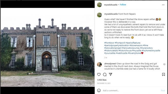 Mengira Bakal Diceraikan, Wanita Ini Malah Dapat Kejutan Rumah Kastil (instagram.com/mywelshcastle)