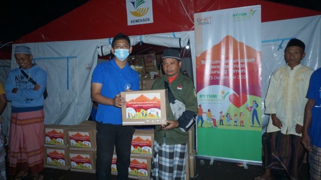 QNET salurkan bantuan untuk korban erupsi Gunung Semeru di Lumajang, Jawa Timur. (Dok. QNET)
