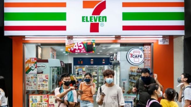 Ilustrasi gerai 7-Eleven. (Shutterstock)