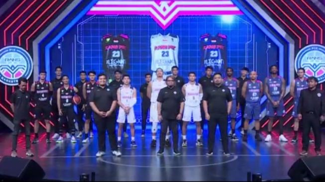 Perkenalan pemain dan jersey Rans PIK Basketball untuk mengarungi IBL 2022 (Zoom Rans Entertainment)