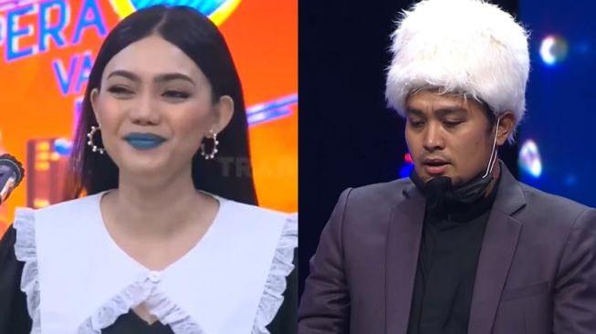 Adu Gaya Rina Nose dan Gilang Dirga Impersonate Artis (YouTube/TRANS7 OFFICIAL/officialgtvid)