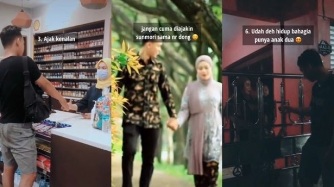 Cinta Bersemi di SPBU, Berawal dari Isi Bensin Sekarang Jadi Istri (TikTok)