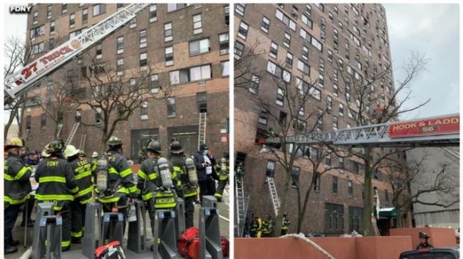 Gedung Apartemen Terbakar, 17 Orang Tewas Termasuk 8 Anak-anak