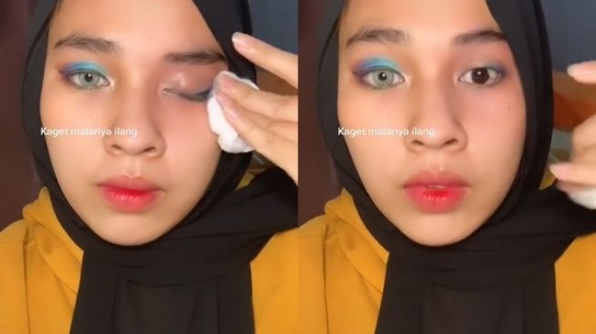 Niat Hapus Make Up di Mata, Cewek Ini Berujung Panik 'Mata' Hilang (TikTok)