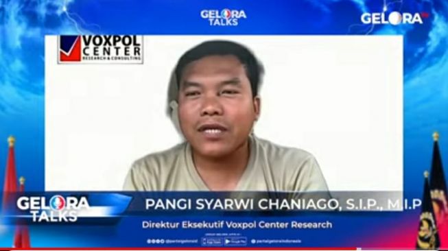 Analis Politik dari Voxpol Center Research and Consulting, Pangi Syarwi Chaniago. [Tangkapan Layar]