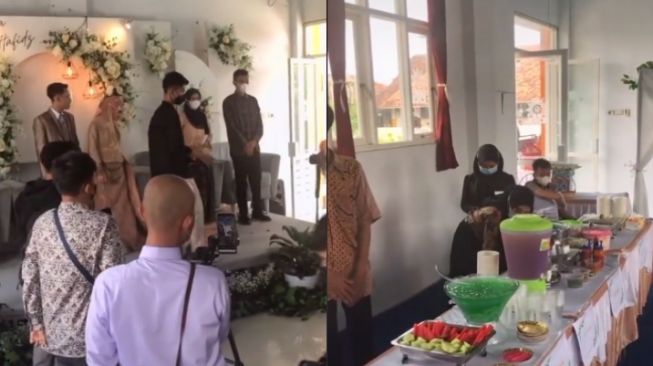 Heboh Anak Sekolah Ujian Praktik Nikah Pakai WO, Warganet: Ini Wedding Beneran