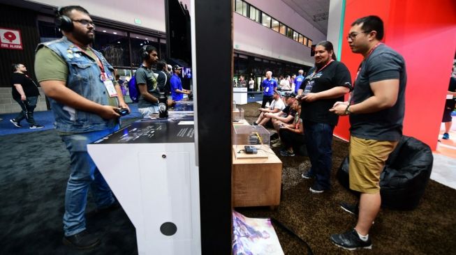 Pameran Game Electronic Entertainment Expo (E3). [Frederic J. Brown/AFP]