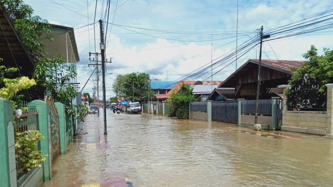 Banjir Kalsel : Banjir di Kota Barabai Mulai Berangsur Surut